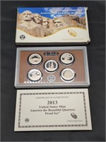 2013 US Mint Proof set coins in original box with