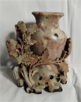 Vintage Chinese soapstone vase