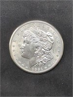 Uncirculated 1921-S Morgan Silver Dollar coin
