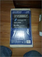 Everbilt Canvas Drop cloth 6ft.x9ft. 2in package