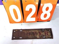 Hoover for president license plate topper