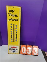 Vintage pepsi thermometer