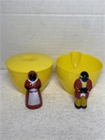 Aunt Jemima and Uncle Remus sugar and creamer set