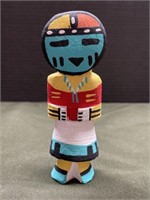 CARVED WOODEN PAINTED HOPI KACHINA DOLL (SUN