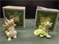 TWO REAL MUSGRAVE POCKET DRAGONS WITH BOXES - IN