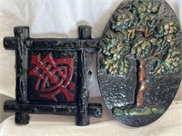 VINTAGE CAST-IRON FIREHOUSE WALL PLAQUES