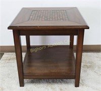 Vintage End Table w/ Inlay Top