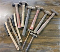 Hammers and wire brushes