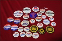 Pin Collection: GOP, Re-Elect the President,