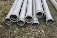 (8) 30-foot X 6-inch Aluminum irrigation pipe