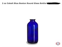 Glass Bottles Lot of (9,600 pcs) 2 oz Cobalt Blue