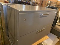 Steelcase Kherson grey steel file cabinet