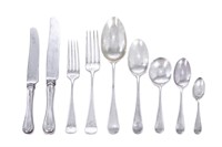 55 PCS BIRKS SILVER FLATWARE SERVICE, 2,002g