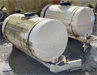 Set of (2) 200 Gallon Poly Side Tanks