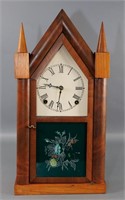 Mahogany Cased Steeple (New Haven) Clock