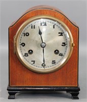 Mahogany Small Mantle Clock