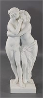 Bisque Porcelain 'The Kiss' Statuette