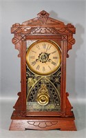 Ansonia Clock Co. Walnut Gingerbread Clock