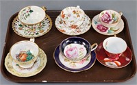 (6) Cups and Saucers