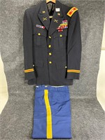 Army Dress Blue Uniform w/ Ribbon Bars