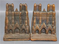 Pair of 'Rhiems' Cathedral Bookends