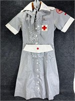 Vintage American Red Cross Uniform w/ Patches