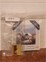 1989 Wildlife Habitat Conservation Stamp and Pin