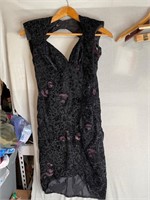 sparkly evening  dress size 7/8 black