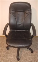 NW) OFFICE CHAIR W/ROLLERS, MINOR WEAR ON EDGE OF