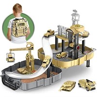 Portable Military Truck Playset, Car Backpack St