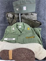 US Army Cap, Shirt, Socks, etc.