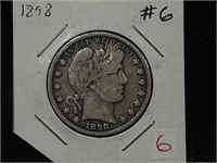 1898-P BARBER HALF DOLLAR