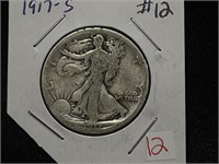 1917-S WALKING LIBERTY HALF DOLLAR