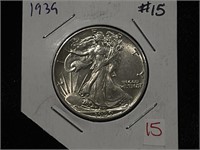 1939 WALKING LIBERTY HALF DOLLAR