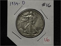 1939-D WALKING LIBERTY HALF DOLLAR