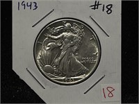 1943 WALKING LIBERTY HALF DOLLAR