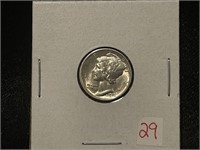 1916-P MERCURY DIME BU