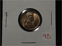 1938-D LINCOLN WHEAT CENT GEM BU *RED