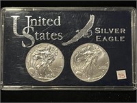 2022 TYPE 1 AND TYPE 2 GEM/ PROOF US SILVER EAGLE