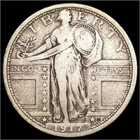 1917-D Standing Liberty Quarter NICELY CIRCULATED