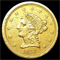 1843-O Sm Date $2.50 Gold Quarter Eagle NICELY