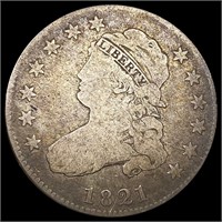 1821 Capped Bust Quarter NICELY CIRCULATED