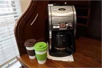 Cuisinart Coffee maker with Glass travel mugs