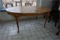 Wood Oval Dining table