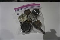 2 Vintage glass door knobs Only (Bag not included)