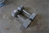 2 (15)lb weights