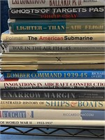 Millitary Books, Submarines, Planes, etc.