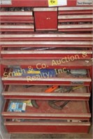 16 DRAWER HOME STORAGE TOOL BOX w/ CONTENTS