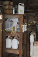 CONTENTS OF SHELF ONLY - CHICKEN FEEDERS,