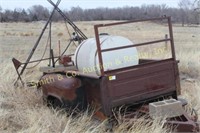 GAS POWERED SPRAYER ON PICKUP BED